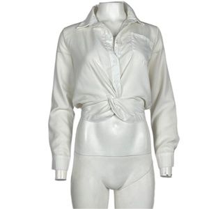 Cropped Blouse White